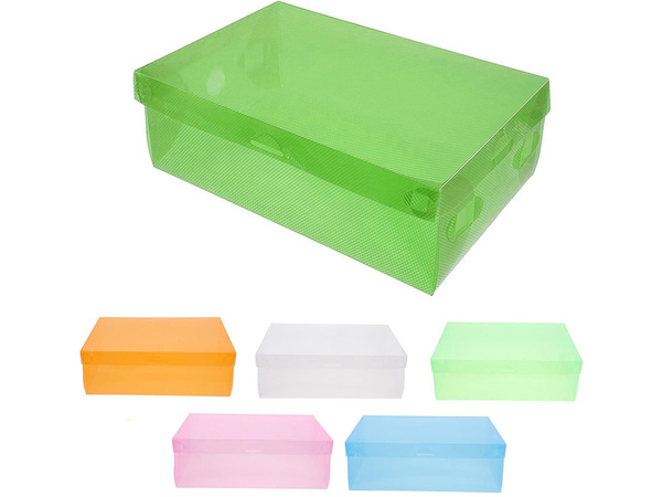 Pudełko pojemnik na buty organizer na obuwie wielokolor przezroczysty 10szt