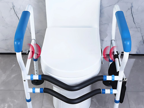 Uchwyt toaletowy regulowany poręcz wc stabilna dla osób starszych seniorów