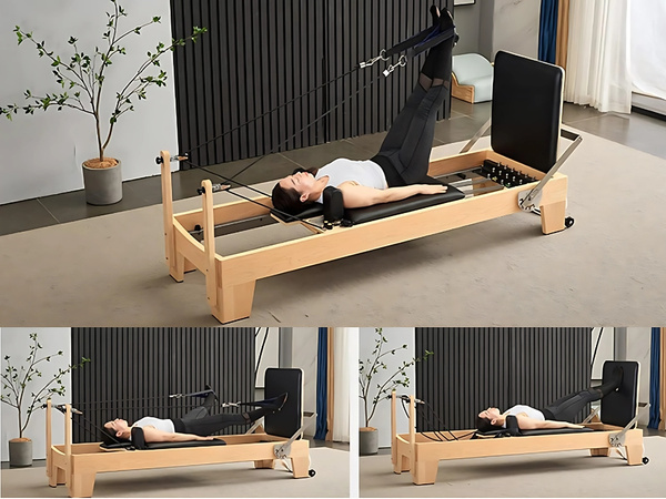 ŁÓŻKO DO ĆWICZEŃ PILATES PILATESU REFORMER URZĄDZENIE DO ĆWICZENIA FITNESS