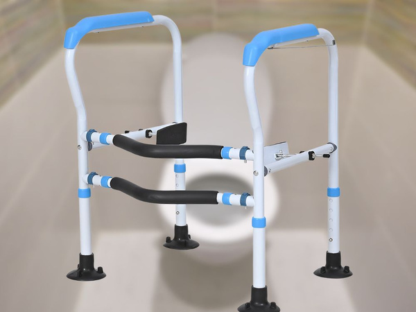 Uchwyt toaletowy regulowany poręcz wc stabilna dla osób starszych seniorów