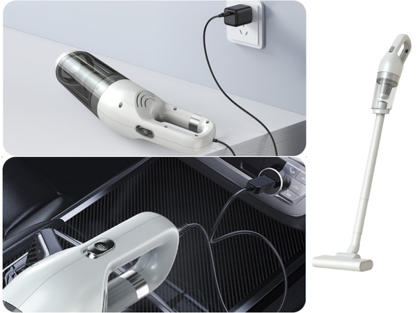Odkurzacz samochodowy bezprzewodowy ręczny do auta akumulatorowy 120w