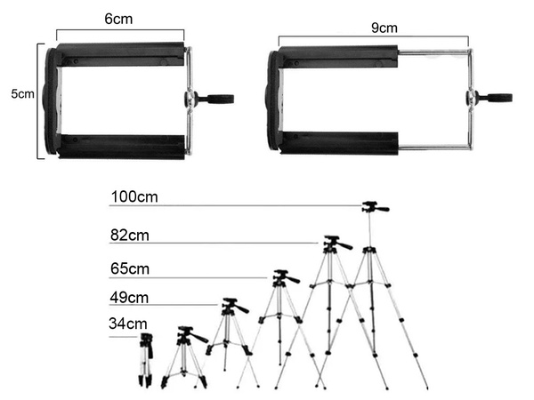 Statyw tripod pilot bluetooth uchwyt na telefon