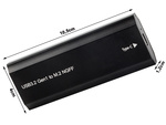 Obudowa adapter dysku kieszeń m.2 sata ngff usb 3.1 usb typ-c 2230-2280mm