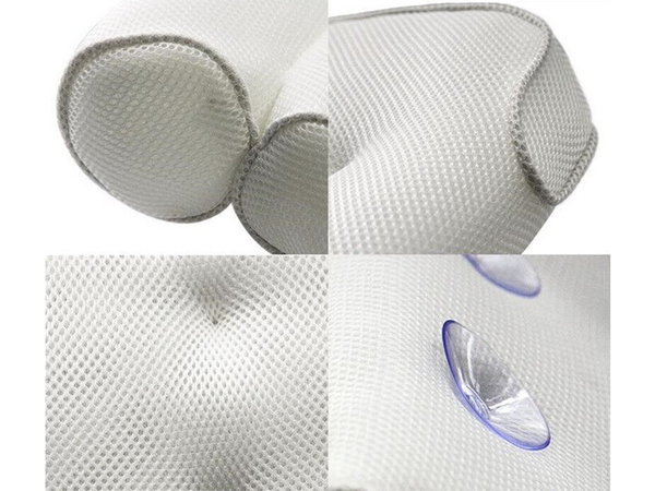 Poduszka do wanny z przyssawkami do kąpieli domowe spa zagłówek miękka hak