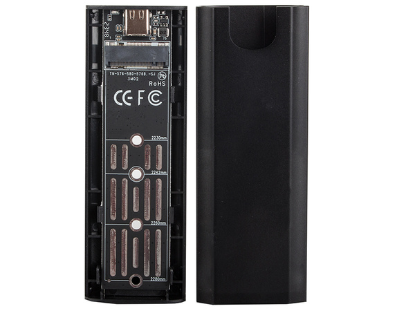 Obudowa adapter dysku kieszeń m.2 sata ngff usb 3.1 usb typ-c 2230-2280mm