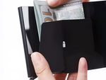 Portfel męski etui rfid antykradzieżowy czarny na karty banknoty ekoskóra