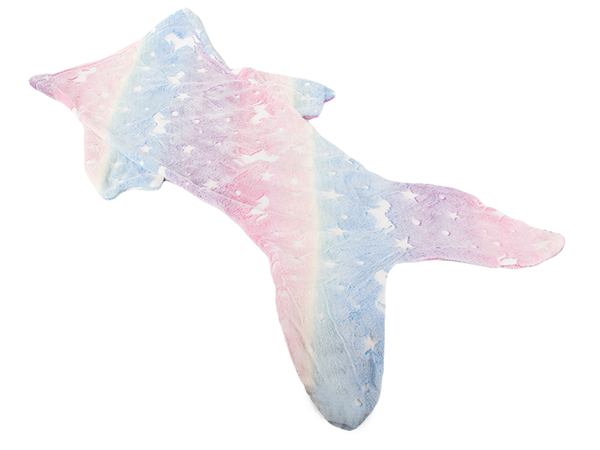 Ogon syreny koc kocyk śpiworek ciepły świecący dla dziewczynki miękki konik