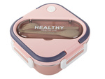 Śniadaniówka z przegródkami pojemnik sztućce lunchbox do mikrofali 1000ml