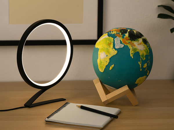 Lampka nocna globus 3d rgb globe light z pilotem 20 trybów dotyk dla dzieci