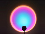 Projektor lampka zachód wschód imitacja słońca metalowa led rgb usb + pilot