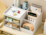 Przybornik organizer na biurko półki na kosmetyki drobiazgi szuflady szafka