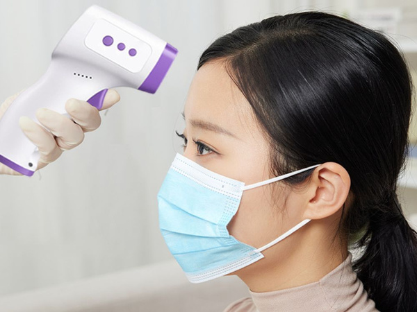 Termometr bezdotykowy na podczerwień lcd elektroniczny dokładny cyfrowy