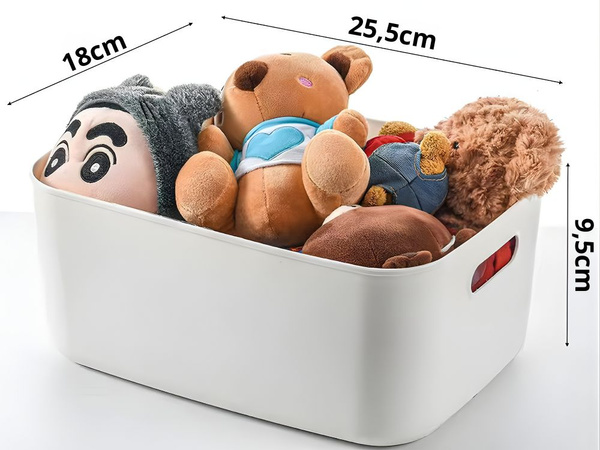 Pojemnik do przechowywania organizer kosz z uchwytami uniwersalny 18x25 cm