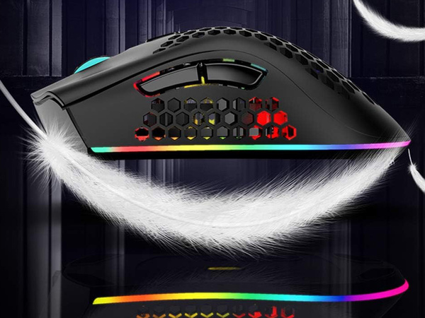 Myszka bezprzewodowa 2,4 ghz mysz do laptopa sensor optyczny podświetlenie