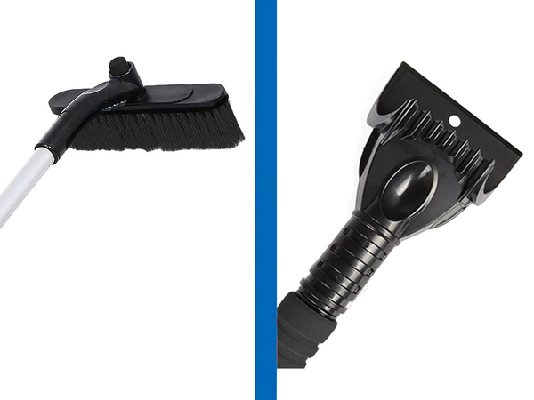 Skrobaczka szczotka zmiotka teleskopowa składana do auta szyby śniegu lodu