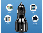 Ładowarka samochodowa do gniazd zapalniczki 2xusb quickcharge 3.0 szybka