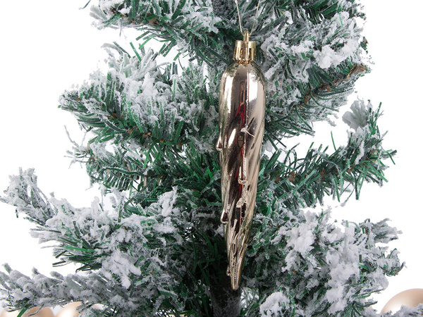 Bombki choinkowe na choinkę święta złote brokat gwiazda brokat 8 / 6 / 5