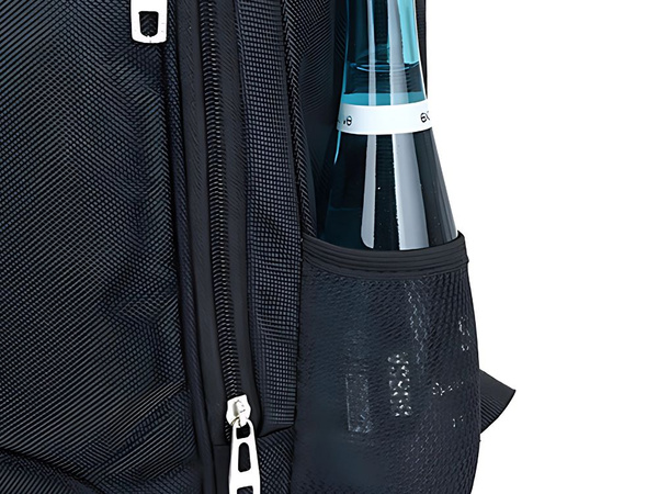 Plecak miejski szkolny młodzieżowy sportowy 15l czarny 3 komory na laptopa