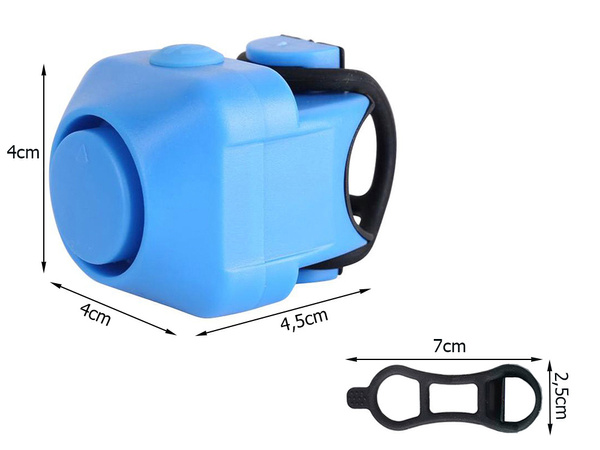 Dzwonek rowerowy klakson elektroniczny głośny 130 db syrena na rower alarm