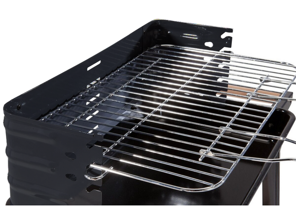 Grill ogrodowy duży węglowy bbq regulowany ruszt półki koła przenośny