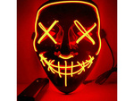 Maska led świecąca ledowa halloween impreza purge