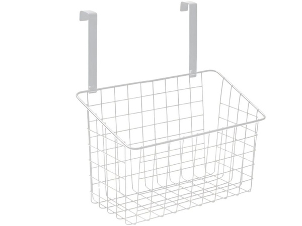 Kosz koszyk organizer metalowy zawieszany na drzwi półka wisząca kuchenna