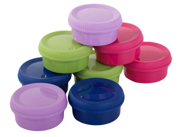 Pojemniki do sosów dipów na dipy sosy 80ml 8szt przykrywka zestaw dressing