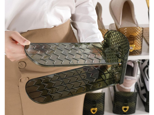 Organizer uchwyt na buty regulowany obuwie półka do szafy garderoby szafki