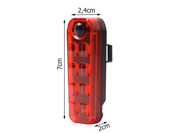 Lampka rowerowa tylna oświetlenie led usb roweru