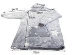 Ciepła bluza koc oversize xxl 2w1 gruba futrzak