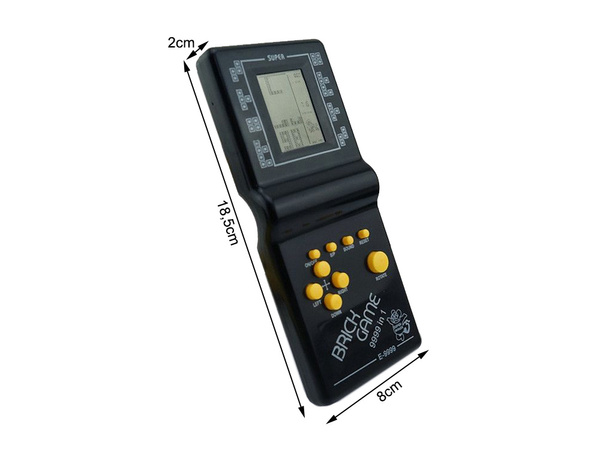 Elektroniczna gra tetris konsola kieszonkowa retro