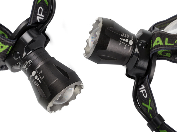 Latarka czołowa bailong led xhp160 powerbank zoom
