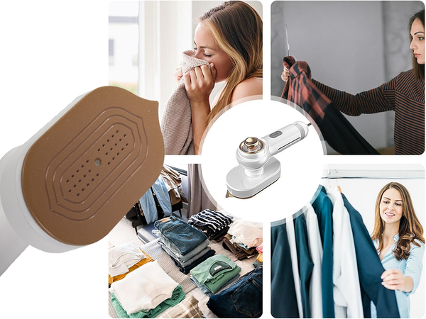 Mini żelazko turystyczne do ubrań przenośne spryskiwacz z rączką obrotową