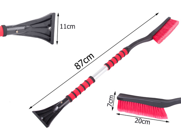 Skrobaczka do szyb szczotka do odśnieżania samochodu skrobak szyby auta 2w1