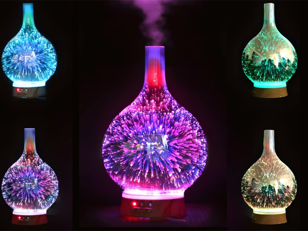 Nawilżacz powietrza aromaterapia dyfuzor zapachowy lampka nocna rgb 3d
