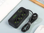 Przedłużacz listwa zasilająca sieciowa 3 gniazda 250v 2m 4x usb 1x ucb-c
