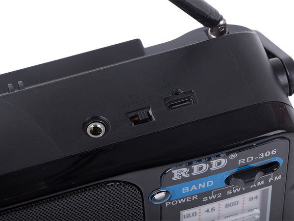 Radio kuchenne przenośne budowlane na baterie antena retro ręczne fm am