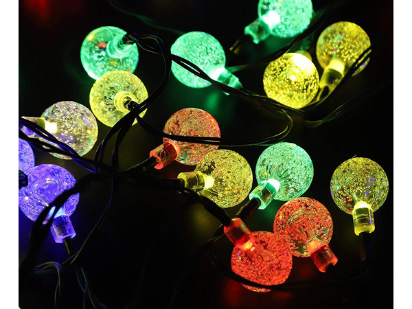 Girlanda ogrodowa lampki 20 led solarna multikolor