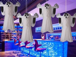 Duch zawieszka papierowa halloween duszek 3d składany z papieru dekoracja