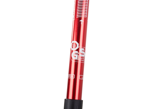 Teleskopowe kijki kije nordic walking kolor czerwony