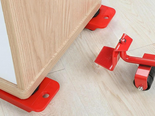 ZESTAW DO PODNOSZENIA TRANSPORTU MEBLI PRZEMIESZCZANIA DO 150KG 4 x ROLKI