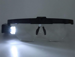 Okulary powiększające podświetlenie led lupa 4,5x