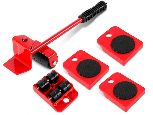 ZESTAW DO PODNOSZENIA TRANSPORTU MEBLI PRZEMIESZCZANIA DO 150KG 4 x ROLKI