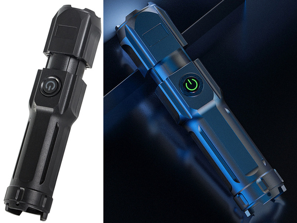 Latarka led akumulatorowa taktyczna zoom xpe led wojskowa mocna policyjna