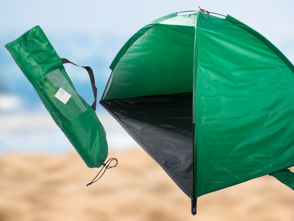Namiot plażowy na plażę parawan ochrona uv półotwarty ogrodowy z pokrowcem