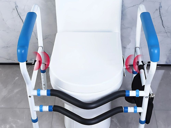 Uchwyt toaletowy regulowany poręcz wc stabilna dla osób starszych seniorów