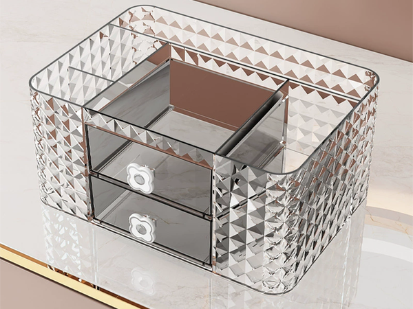 Szkatułka organizer na kosmetyki biżuterię do łazienki na biurko szufladki