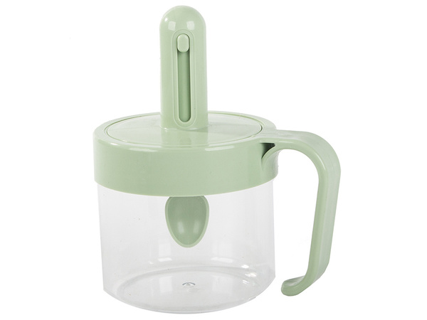 Pojemnik na przyprawy kuchenne z łyżką do żywności kubek z uchem zamykany