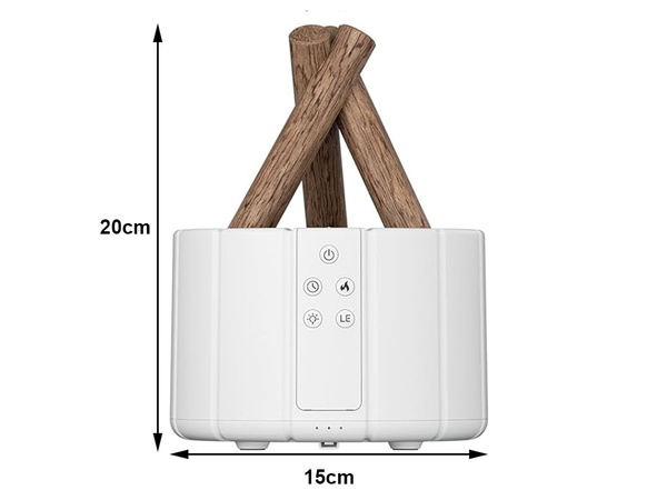 Nawilżacz powietrza usb dyfuzor z led rgb kominek mgiełka zapachowa ogień