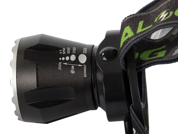 Latarka czołowa bailong led xhp160 powerbank zoom